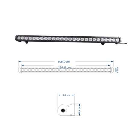 LED BAR CREE 260W 106.6 CM SPOT1 LED BAR CREE 260W 106.6 CM SPOT1