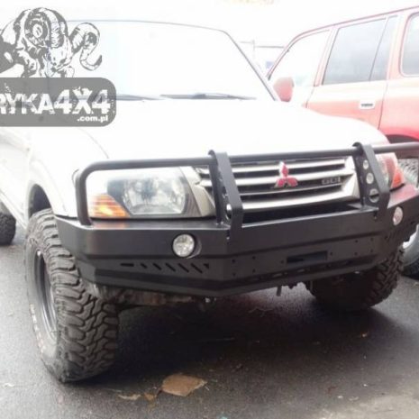 Bara-fata-cu-bullbar-F4x4-Mitsubishi-Pajero-V60-BFB-F4x4-V60-1 Bara-fata-cu-bullbar-F4x4-Mitsubishi-Pajero-V60-BFB-F4x4-V60-1