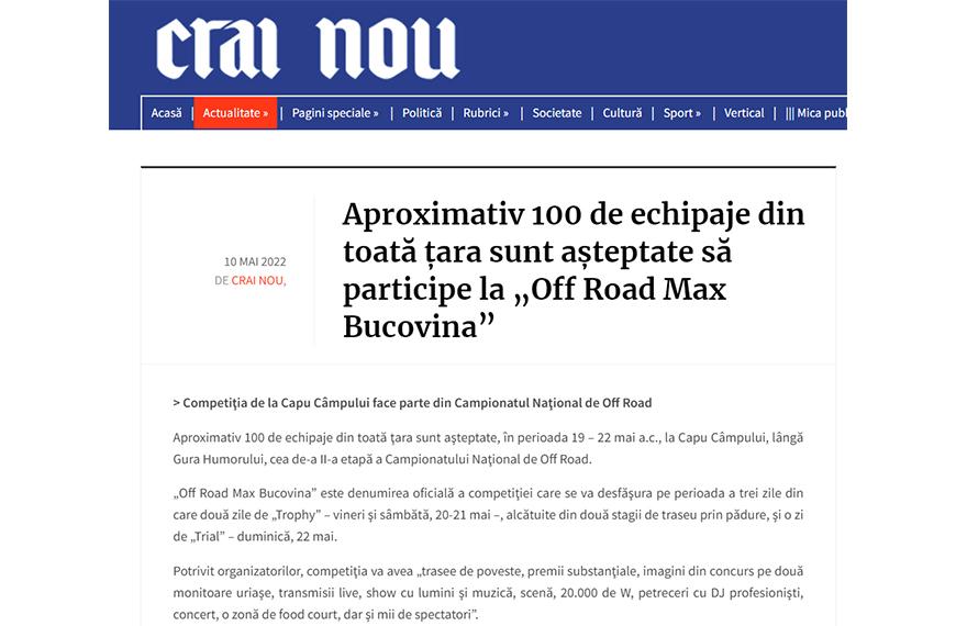 Crai Nou – 10.05.2022